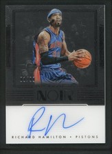 2017-18 RICHARD HAMILTON 01/99 AUTO PANINI NOIR AUTOGRAPHS