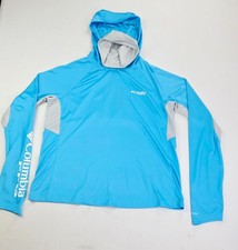 Columbia Terminal Deflector PFG Omni Shade Womens Sz Medium Blue Pullover Hoodie