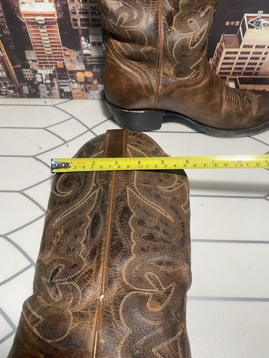 JB Dillon Cowboy Boots Women’s  8 B Genuine Goat Leather Western  Brown JBW2303 View 6