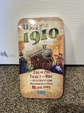 USA 1910 Zug Um Zug Ticket to Ride Expansion Pack And Collectors Tin EUC