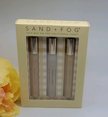 Sand + Fog Eau de Parfum Oils Banana Cream Vanilla Sands Coconut Cream 3x0.33oz
