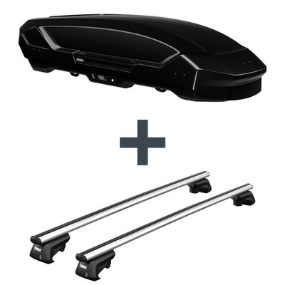 Dachbox Thule Motion 3 Sport + Dachträger Thule für Kia Sportage I Typ JA/K00 FP