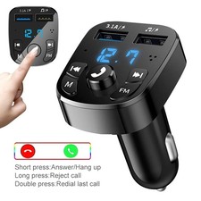 Bluetooth 5.0 Car Charger Dual USB Car Kit FM Transmitter Audio MP3 Player autor
