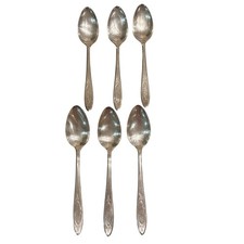 Community (Onieda) Place ADAM Silverplate Place Spoons Set of 6 1917 Monogrammed