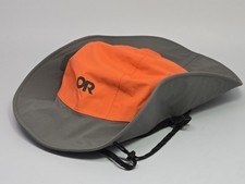 Outdoor Research Kids' Seattle Sombrero Rain Hat Size Medium: Orange Gray EUC