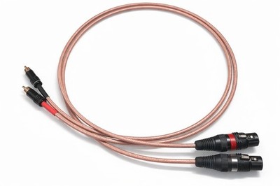 -RG 142- HighEnd Adapterkabel - SolidCore - Silberkabel - XLR-Buchse auf Cinch