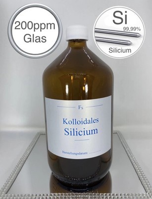 Kolloidales Silicium, 1000ml, hochrein, hochkonzentriert, 200ppm, frisch, top!!!