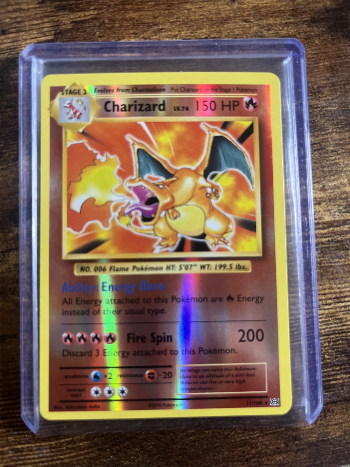 Charizard Reverse Holo XY - Evolutions 11/108 Holo Rare NM Pokemon