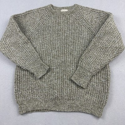 Vintage Dunn & Co Kilspindie Sweater Men XL Brown Earth Tone Ribbed Wool Marled