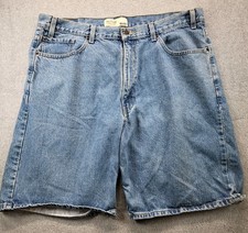 Levi Strauss Signature Relaxed Fit Men's W40 Blue Denim Jean Shorts Cotton