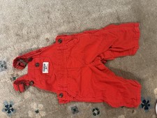 6mo Oshkosh B gosh Red Corduroy Overalls