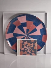 LOUISE BOURGEOIS 'Ode à L'oubli (Pink and Blue)’ 10.5" Collector Plate 
