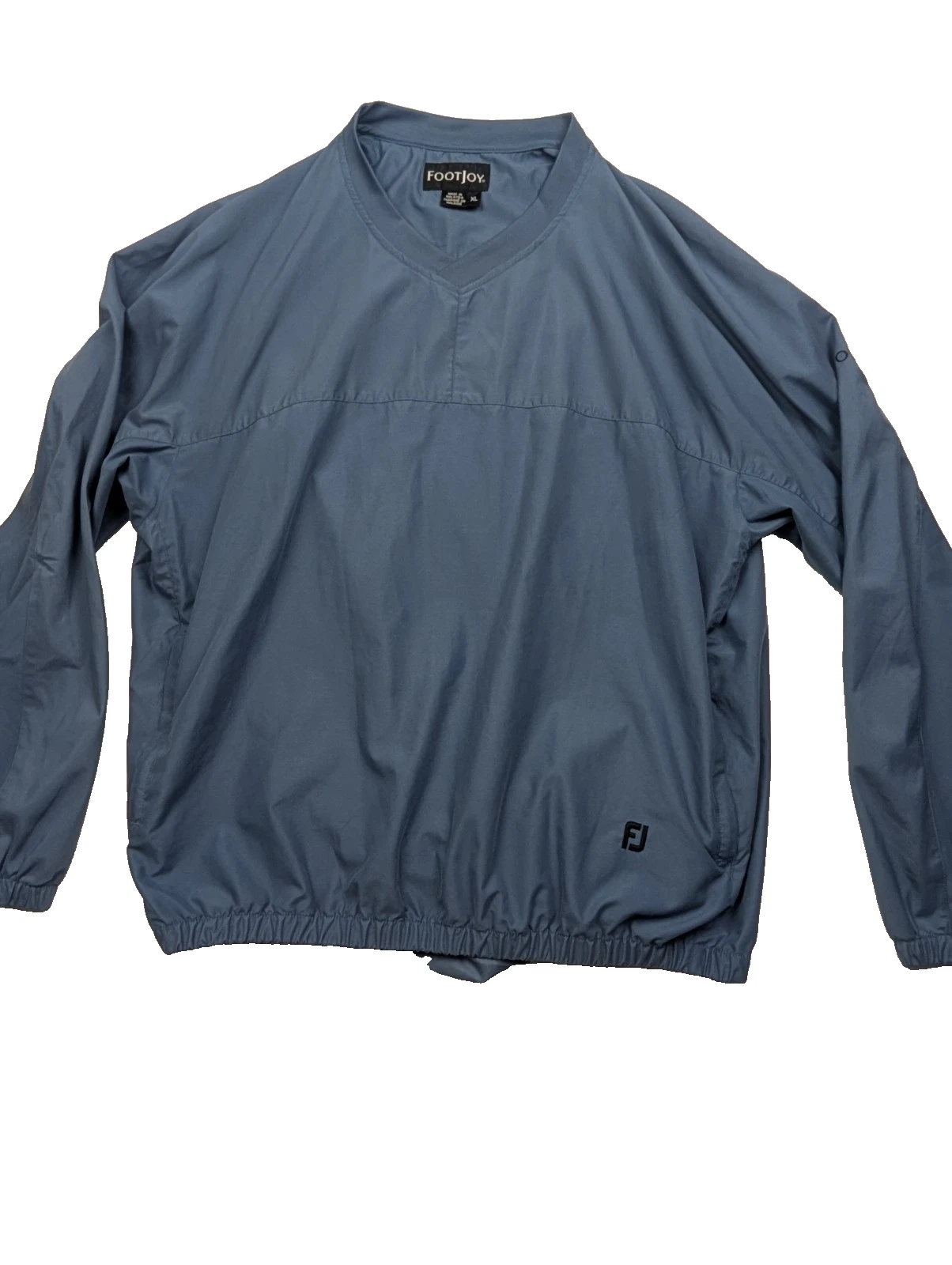 Footjoy Golf windbreaker pullover men XL light blue polyester long sleeve