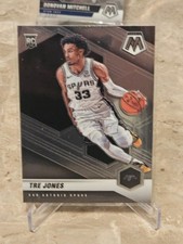2020-21 Panini Mosaic #243 Tre Jones Rookie Card RC. rookie card picture