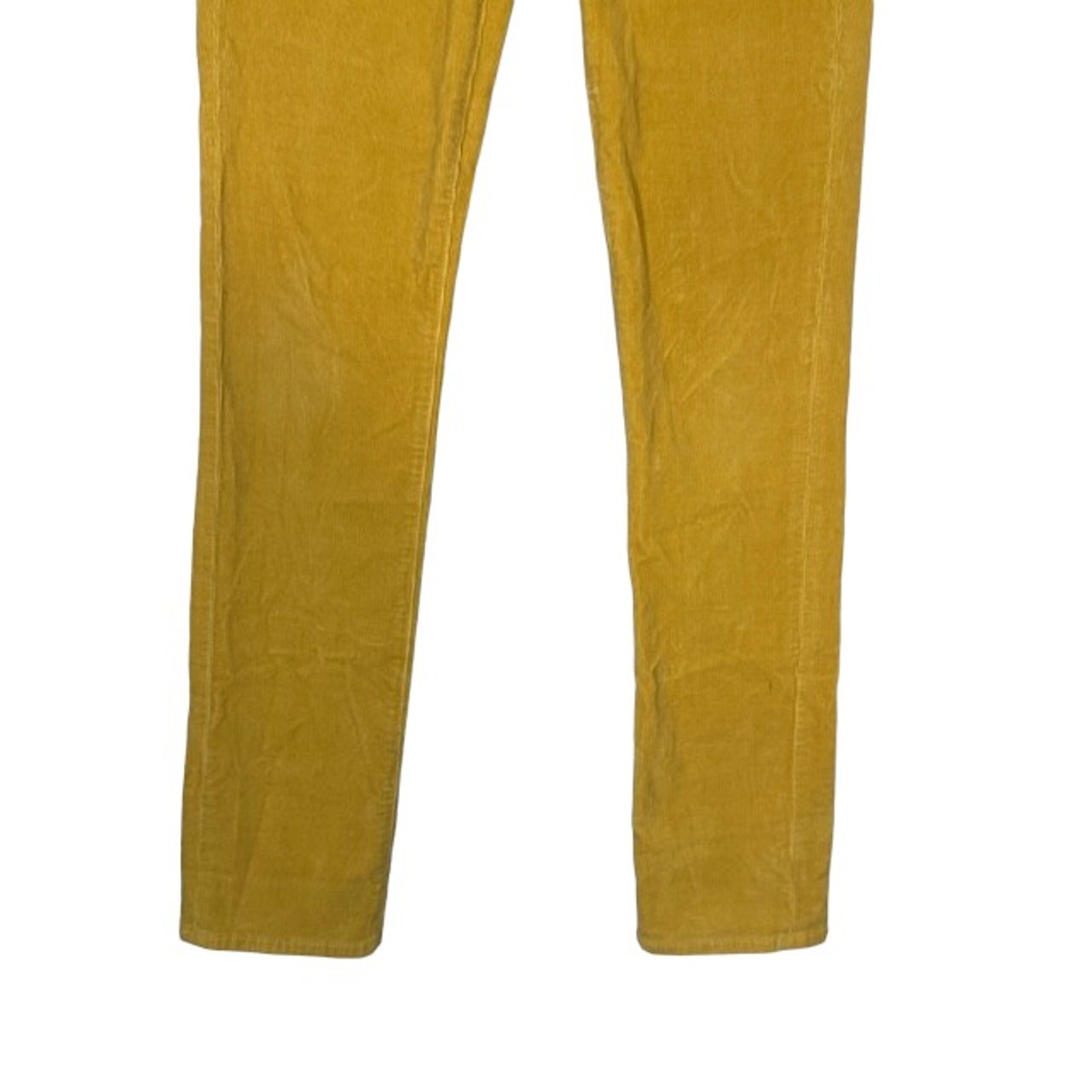 AG Adriano Goldschmied Yellow Skinny Ankle Cotton Corduroy Jeans Women’s 27 thumbnail 4
