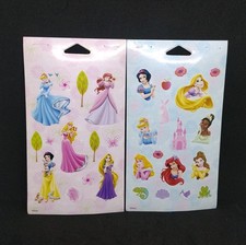 American Greetings Disney Princess Stickers Autocollants 2 Sheets Ariel Cinderel