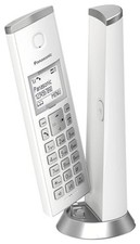Panasonic KX-TGK220 Designer Cordless Phone, with answerphone, Single, White 