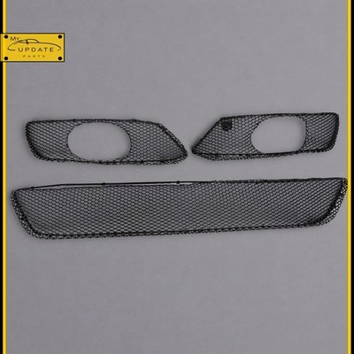 2003-05 Mercedes W209 CLK500 CLK55 AMG Front Lower Mesh Grille Set OEM
