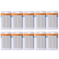 400 Point Solderless Breadboard 10 Pack for Prototyping Projects