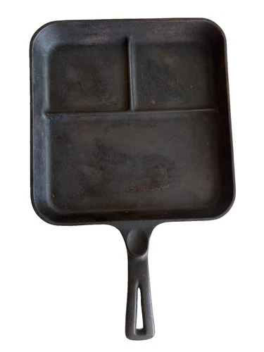 Wagner Ware Sidney - O - Bacon and Egg Breakfast Skillet Cast Iron #1101 C