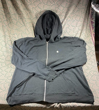 Vintage Apple Computer Black Zipper Hoodie Sweatshirt - Size XL