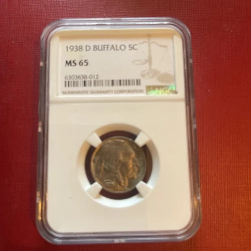 1937-S  5C Buffalo Nickel NGC MS65 Beautiful Tone!!!!