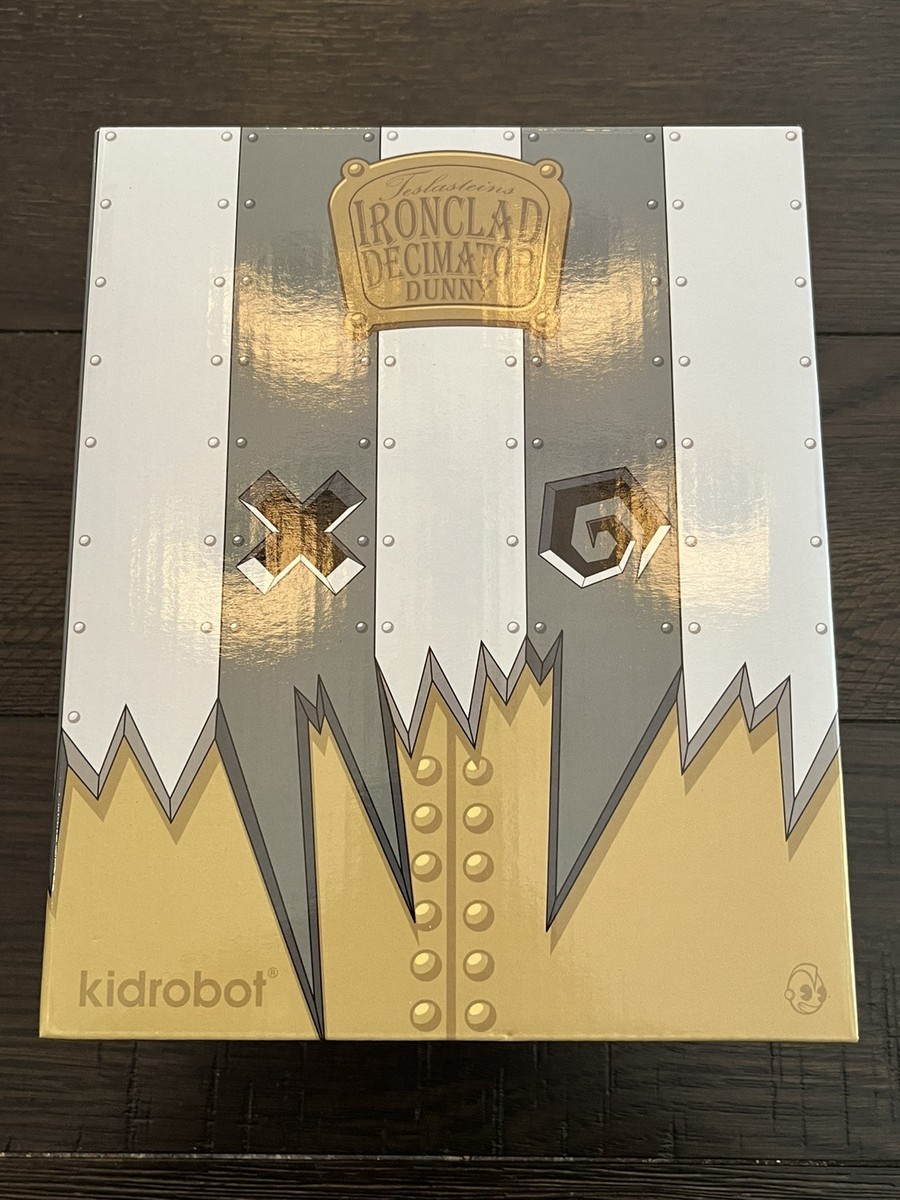 Kidrobot Doktor A Ironclad Decimator Gold 8” Dunny Designer