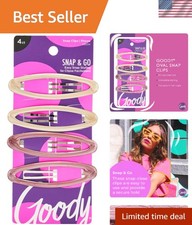 Comfortable Assorted Glitter Snap Clips for Kids - Ideal Hair Accessory Set