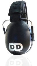 DECIBEL DEFENSE Professional Safety Ear Muffs 37dB NRR - The Regular, Black