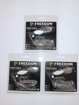 3 Freedom Tackle Speed Freak Spinnerbait 3/4 oz. Mouse 