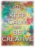 Holzschild 40X30 Cm Keep Calm And Be Creative Deko Geschenk Holz Schild