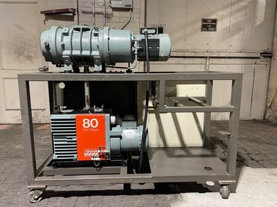 Edwards E2M 80 Two Stage Rotary Vacuum Pump w/ Mechanical Booster Model: EH 1200