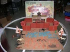 MARX FORT APACHE PLAYSET  1960's TOY SOLDIERS INDIANS BOX 3681