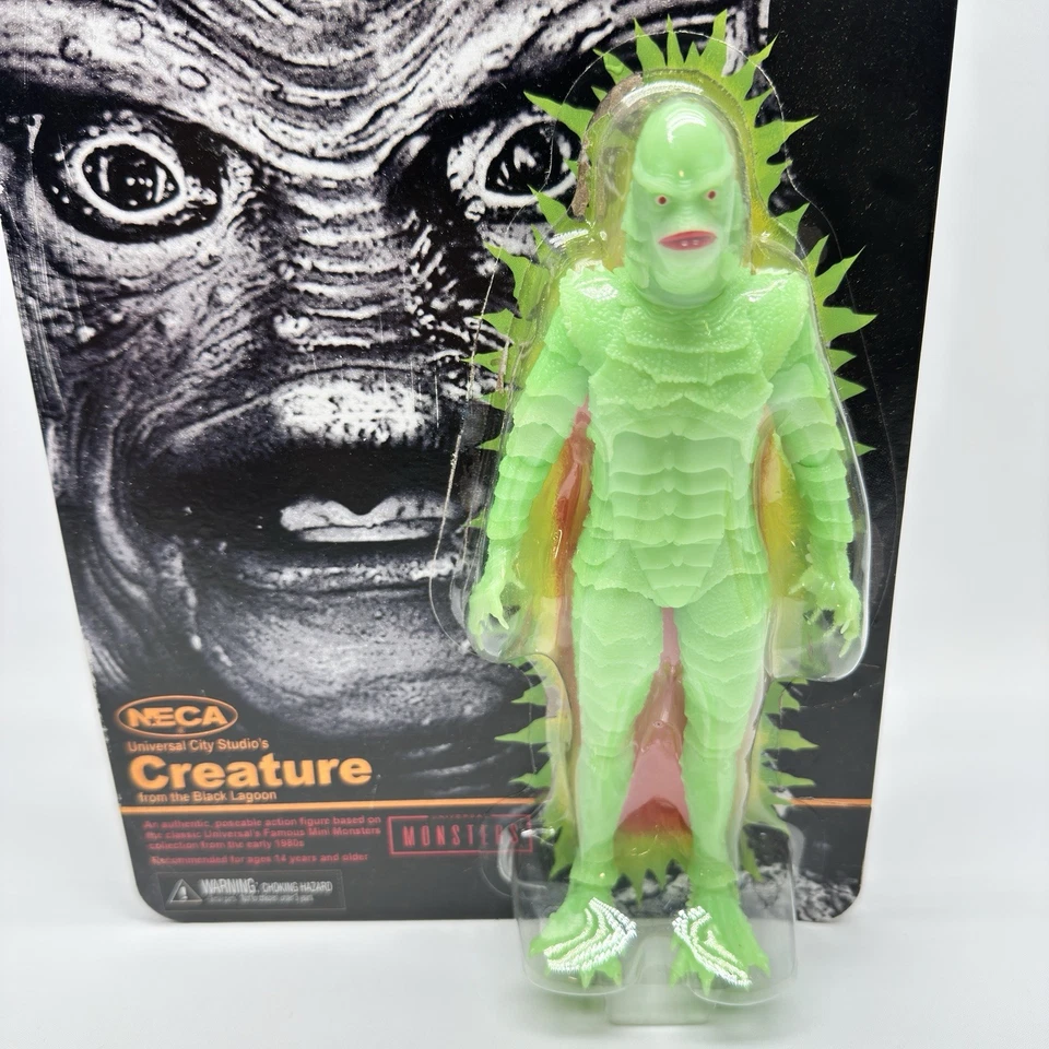 NECA 2023 SDCC Glow In The Dark Creature From The Black Lagoon Figure Box Damage - Image 3 of 4