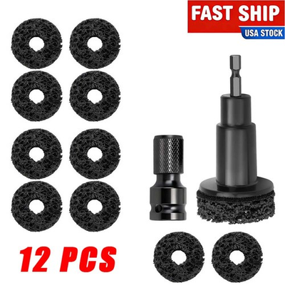#ad Wheel Hub Cleaning Tool Kit Wheel Stud Cleaner Brake Hub Resurfacing Tool #V $14.97