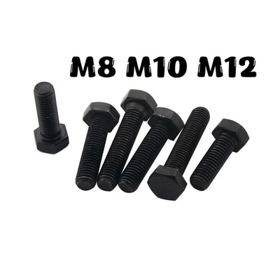 Kunststoffschraube Sechskantschraube Schwarz Nylon DIN933 M8 M10 M12 Vollgewinde - Bild 1 von 4