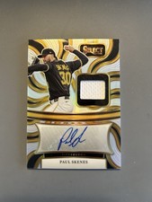 2025 Panini Select PAUL SKENES Silver Prizm #63/99 Patch/Relic AUTOGRAPH Pirates