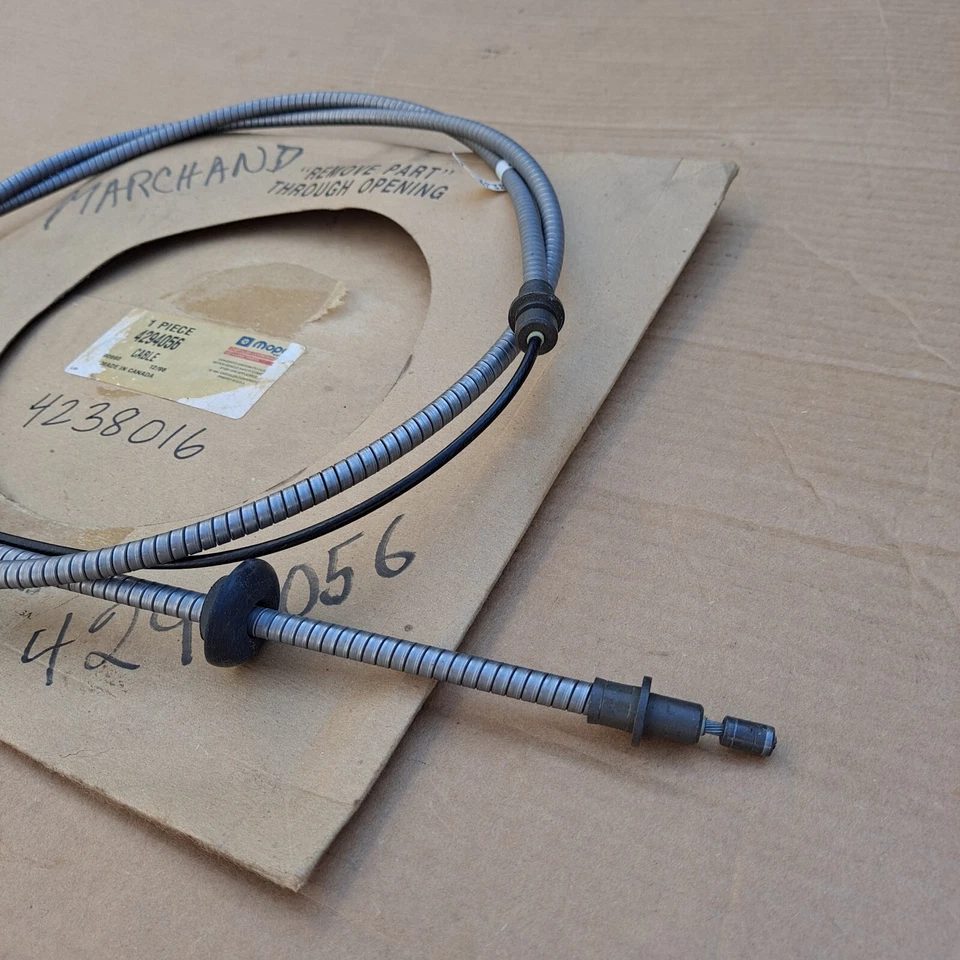 Dodge B150 B250 1981 1982 1983 furgoneta nuevo MoPar cable de freno de estacionamiento delantero Foto 3 de 3