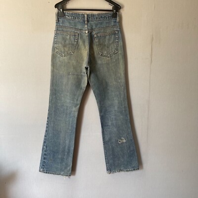 Vintage 70s Levis 517 Talon 42 Jeans Button #16 USA fit 30x30