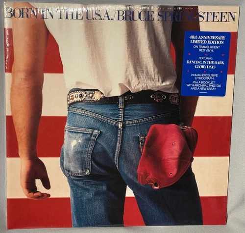 LP BRUCE SPRINGSTEEN Born In The USA (RED Vinyl, 40th Ann, 2024 ) NEW MNT SEALED