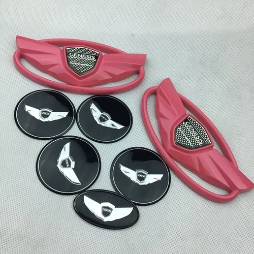 7pcs/set Car Front Rear Hub Cap for Hyundai Rohens genesis coupe Car Sticker AZ - Bild 6 von 22