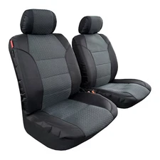 Front Black Canvas Weave Jacquard Front Car Seat Covers For Lexus ES Series