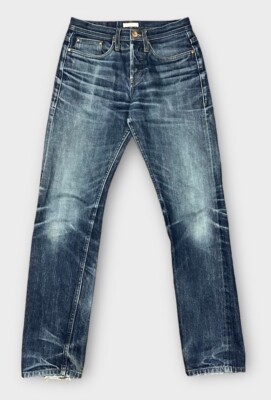 【oan】Ub Denim Pants The Unbranded Brand UB301 Jeans Men 28x30 Raw Indigo