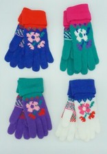 NFL Logo 7 Marvel Assorted Colors Kids Winter Knit Gloves NEW 