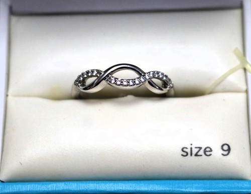 Anillo JC Penney City X City enchapado en plata retorcido talla 9 nuevo en caja - Imagen 3 de 4