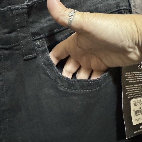 True Religion Men’s Black Rocco Flap Relaxed Fit Skinny Denim Jeans Size 36 NEW - Picture 9 of 19