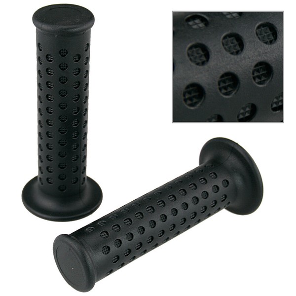 "Motorrad Griffgummi Schwarz FüR 7/8\" 22Mm Lenker 128Mm Geschlossen Scooter Griff"-image