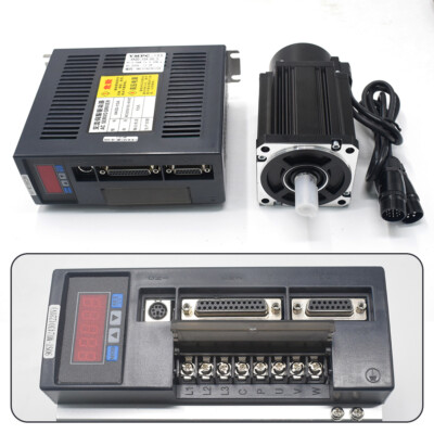 ToAuto Servo Motor 750W AC Driver 2.4NM NEMA34 Dir Step Controll for CNC Milling