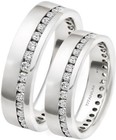His And Hers 7mm Classic Titanium Wedding Engagement Band Ring Set