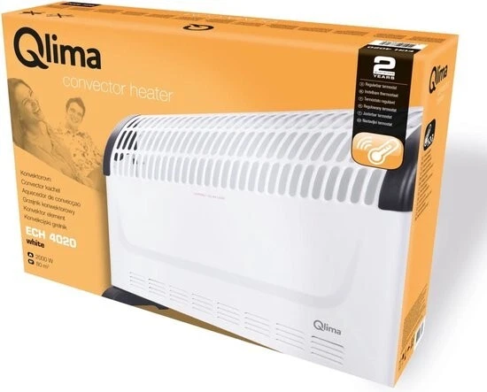 Qlima ECH 4020 - Riscaldatore elettrico a convettore - 3 livelli di riscaldam... - Immagine 4 di 4